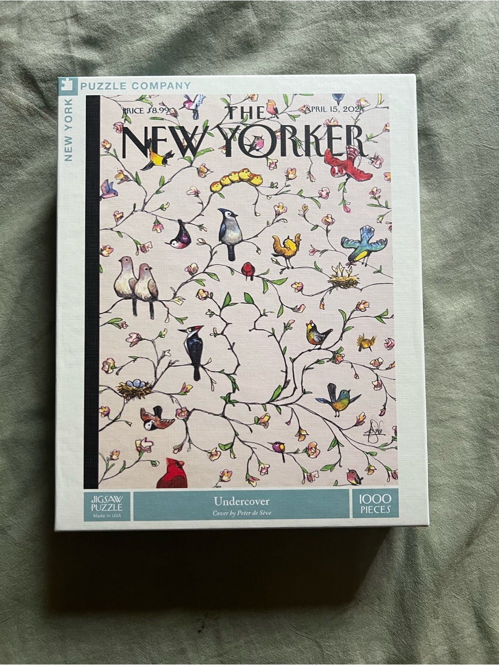 The New Yorker 'Undercover' 1000-Piece Jigsaw Puzzle - White